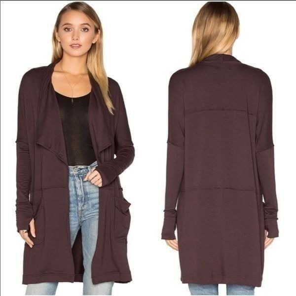 Michael Stars Long Drapey Jacket Coat