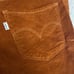 Levi’s 724 High Rise Straight Corduroy Orange Brown Logo Button Front Jeans - 29
