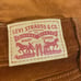 Levi’s 724 High Rise Straight Corduroy Orange Brown Logo Button Front Jeans - 29