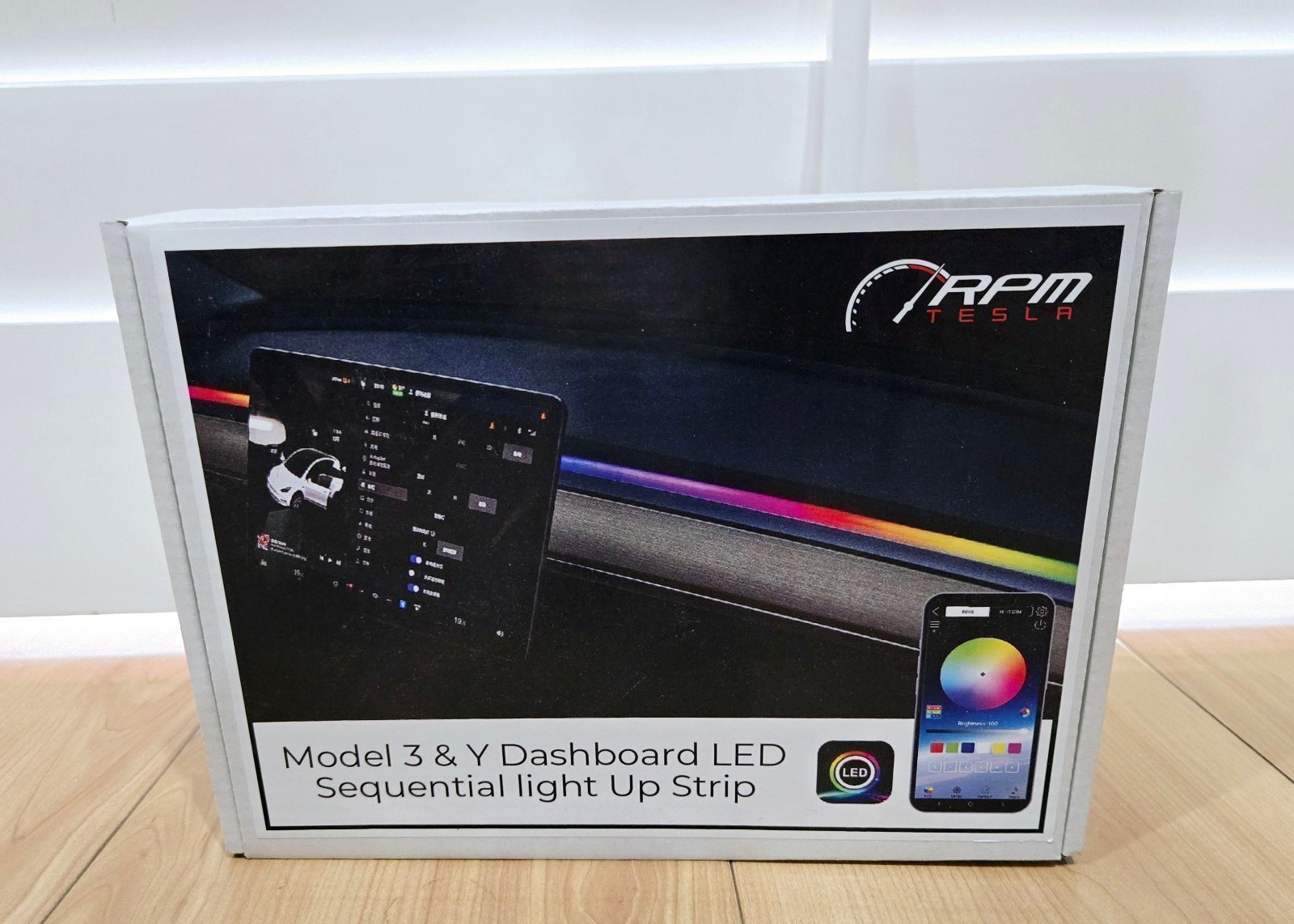 Dashboard LED Sequential Light Up Strip for Model 3 & Y - 2020-2024