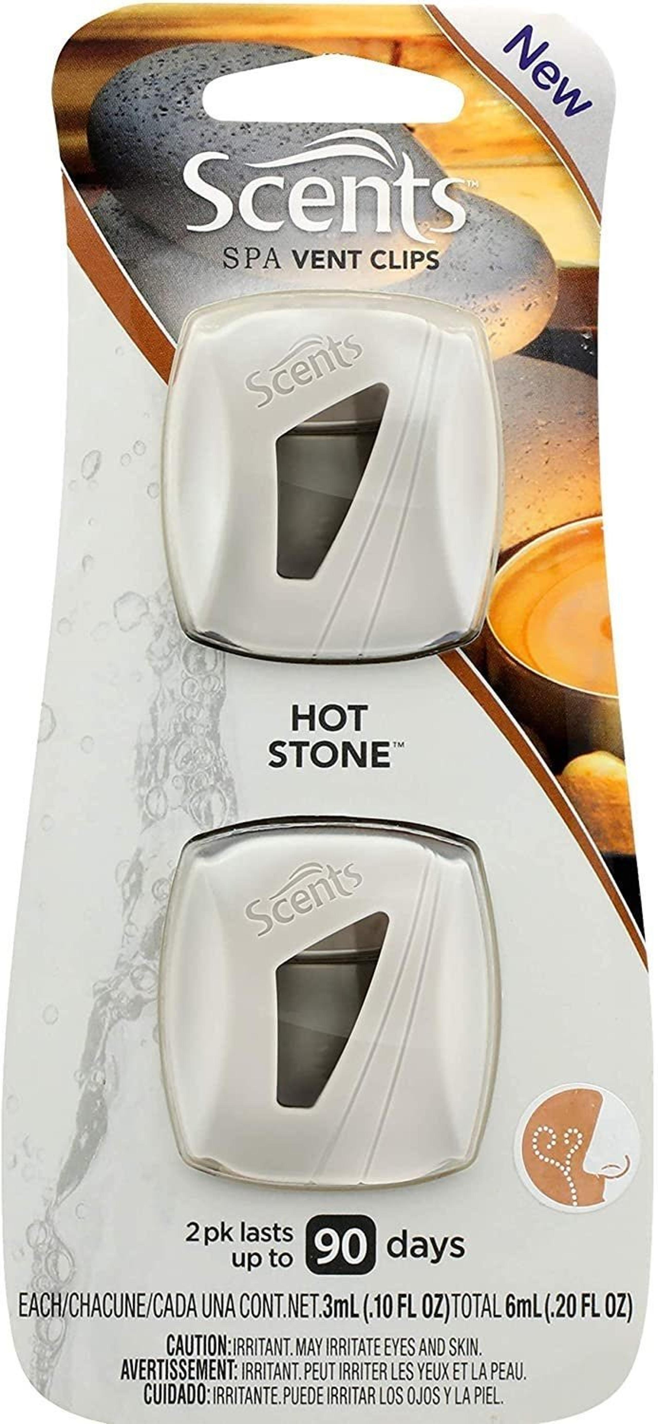 Scents Spa Vent Clips Car Air Freshener - New Long Lasting Auto Fresheners for