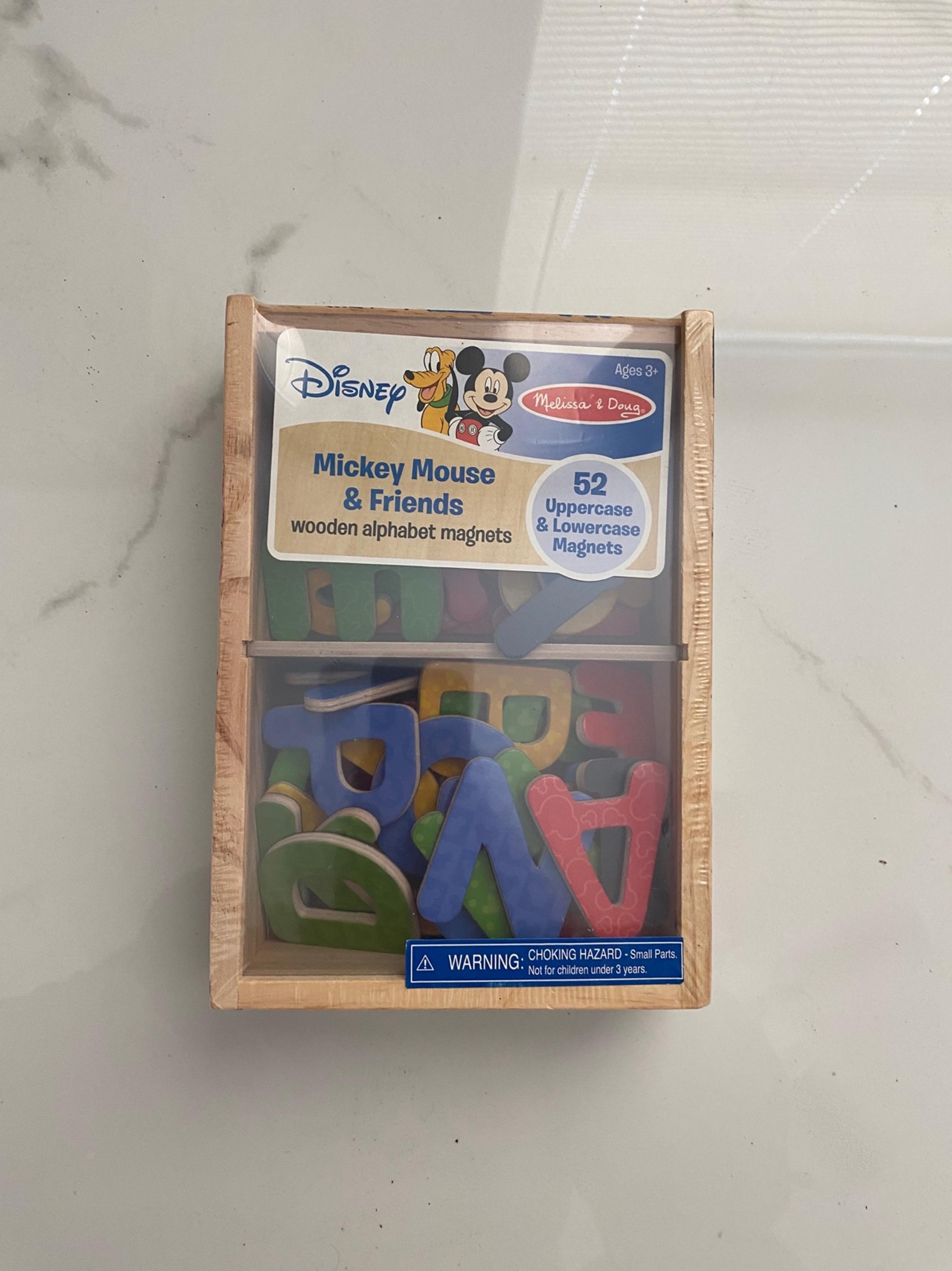 DISNEY MELISSA & DOUG Mickey Mouse Wooden Alphabet Magnets