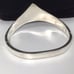 Sterling Silver Malachite Cuff Bracelet Taxco Mexico 37.4g 7”