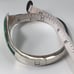 Sterling Silver Malachite Cuff Bracelet Taxco Mexico 37.4g 7”
