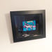 Romero Britto Black Matte 18 Frame Beveled Linen Fillet Color Play FRP Signed
