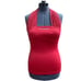 NFL / ALL SPORT COUTURE Womens Red Halter Stretch Top Large Atlantic Falcons NWT