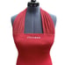 NFL / ALL SPORT COUTURE Womens Red Halter Stretch Top Large Atlantic Falcons NWT