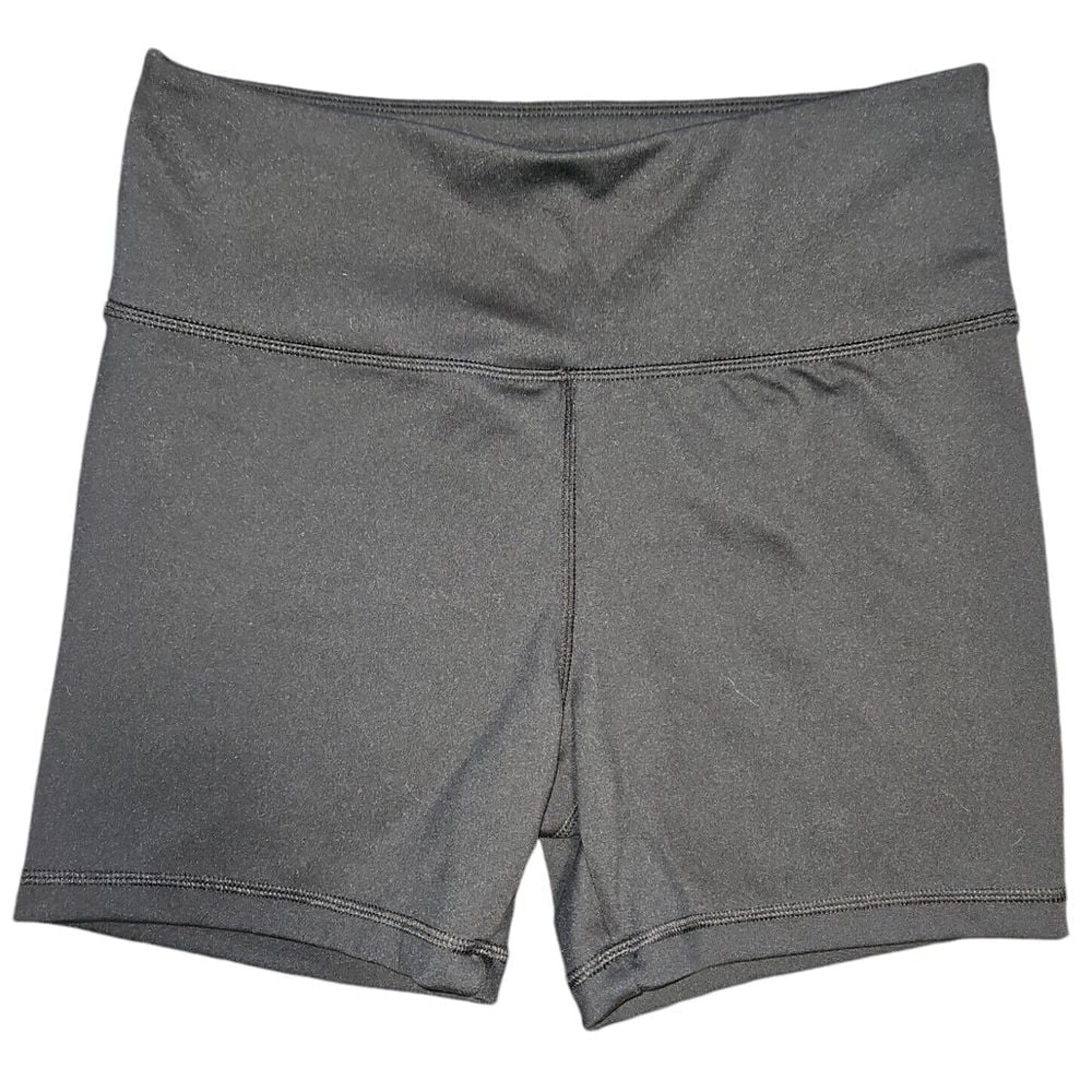Jockey Active Women M High Waist Bike Shorts Black 4.5" No Pockets Volleyball
