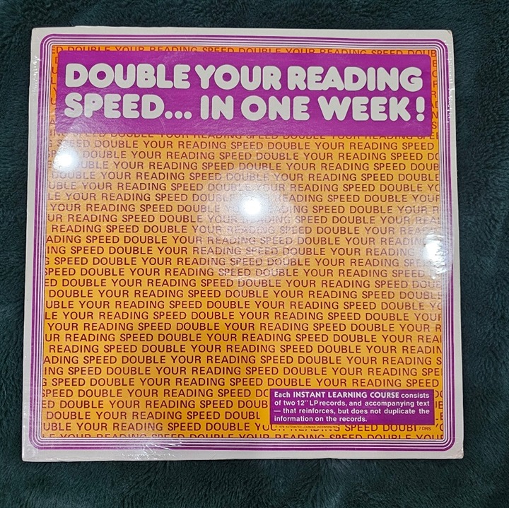 1978 automated learning inc. Speed reading lp vinyl record new