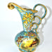 VINTAGE HAND-PAINTED PITCHER VASE BY H.BEQUET QUAREGNON IN BELGIUM