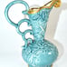 VINTAGE HAND-PAINTED PITCHER VASE BY H.BEQUET QUAREGNON IN BELGIUM