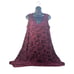 Simply Vera Wang Dress Chenille Floral Print Asymmetrical Burgundy Dress M