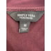 Simply Vera Wang Dress Chenille Floral Print Asymmetrical Burgundy Dress M