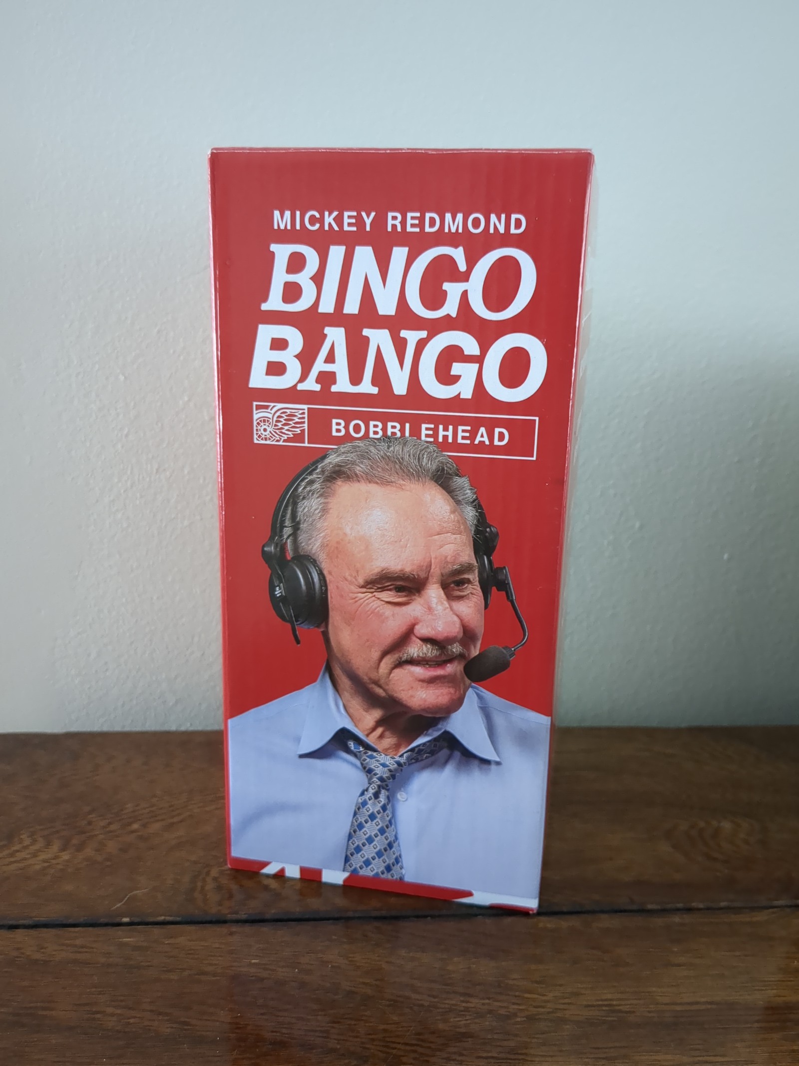 Mickey Redmond bobblehead red wings talking Detroit hockey nhl