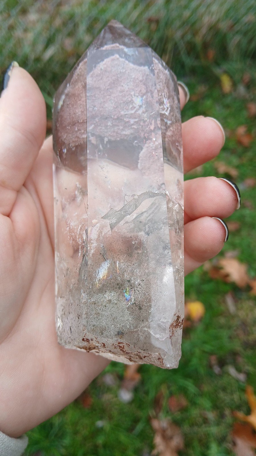 Garden quartz tower point