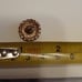 8 Vintage .5 golden gold bronze loop back buttons lot 12.7mm braided