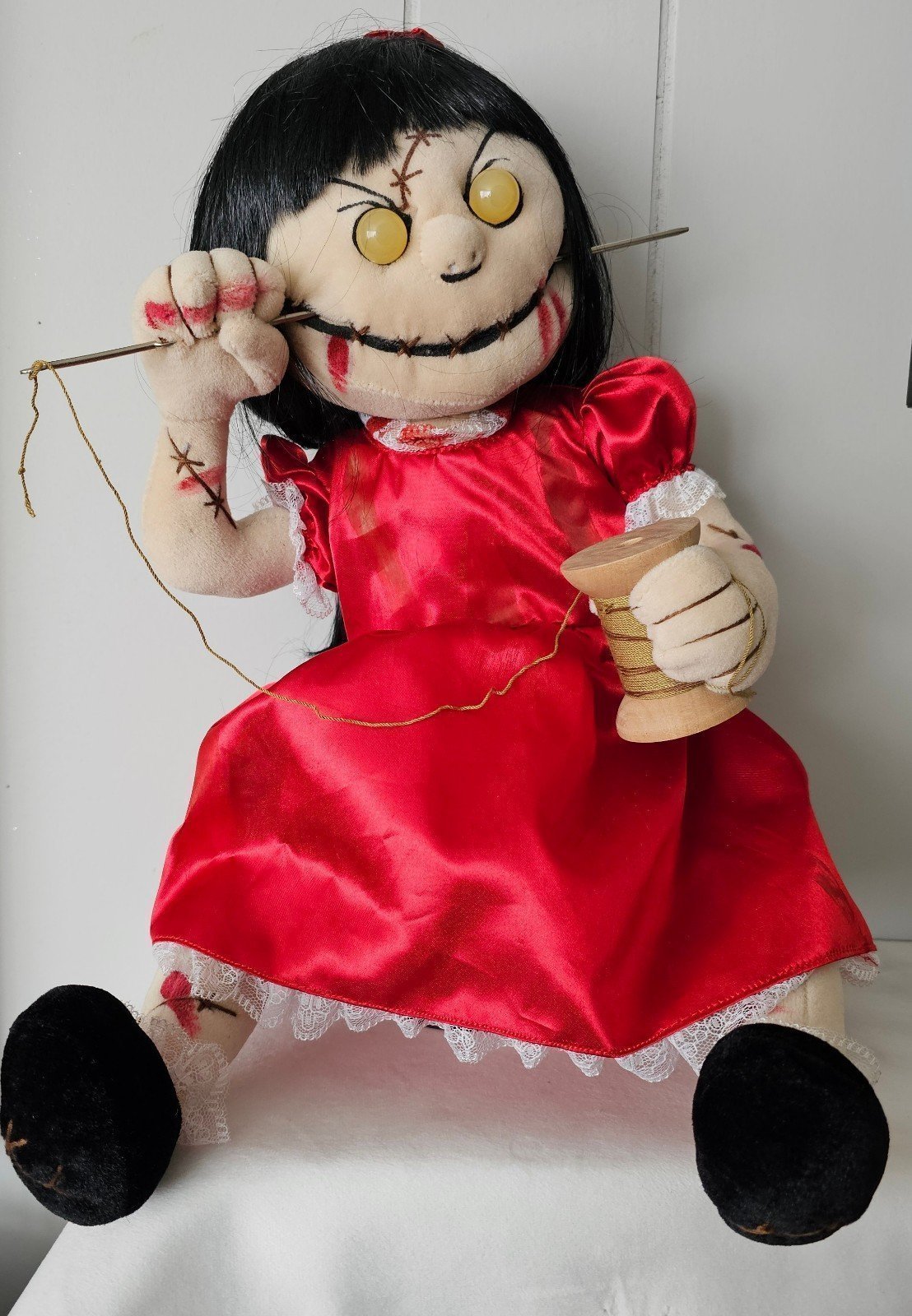 RARE HTF Evil Rag Doll animatronic sold by Spirit Halloween