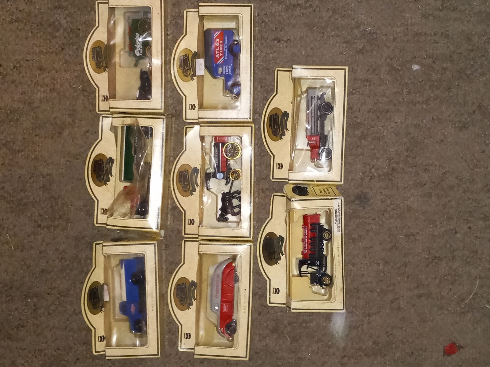 Vintage chevron dycast set of 8