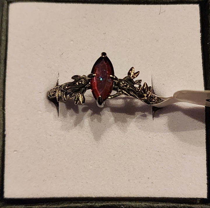 FJ size 8 Wicked Fairy sterling silver ring