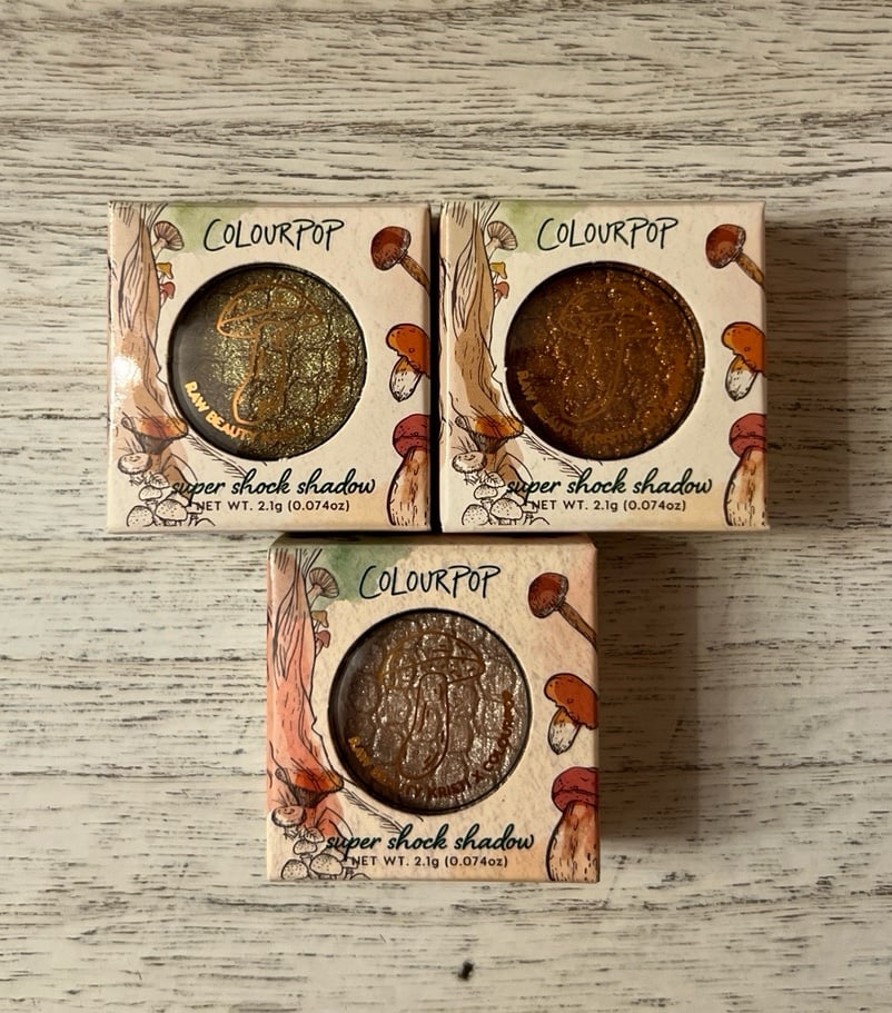 Colourpop Super Shock Trio: “Campfire”, “Mycelium”, and “Like a Moss”