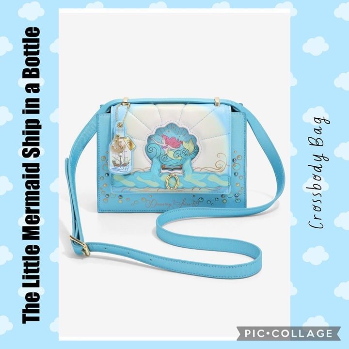 DANIELLE NICOLE The Little Mermaid Ship in a Bottle Crossbody Bag