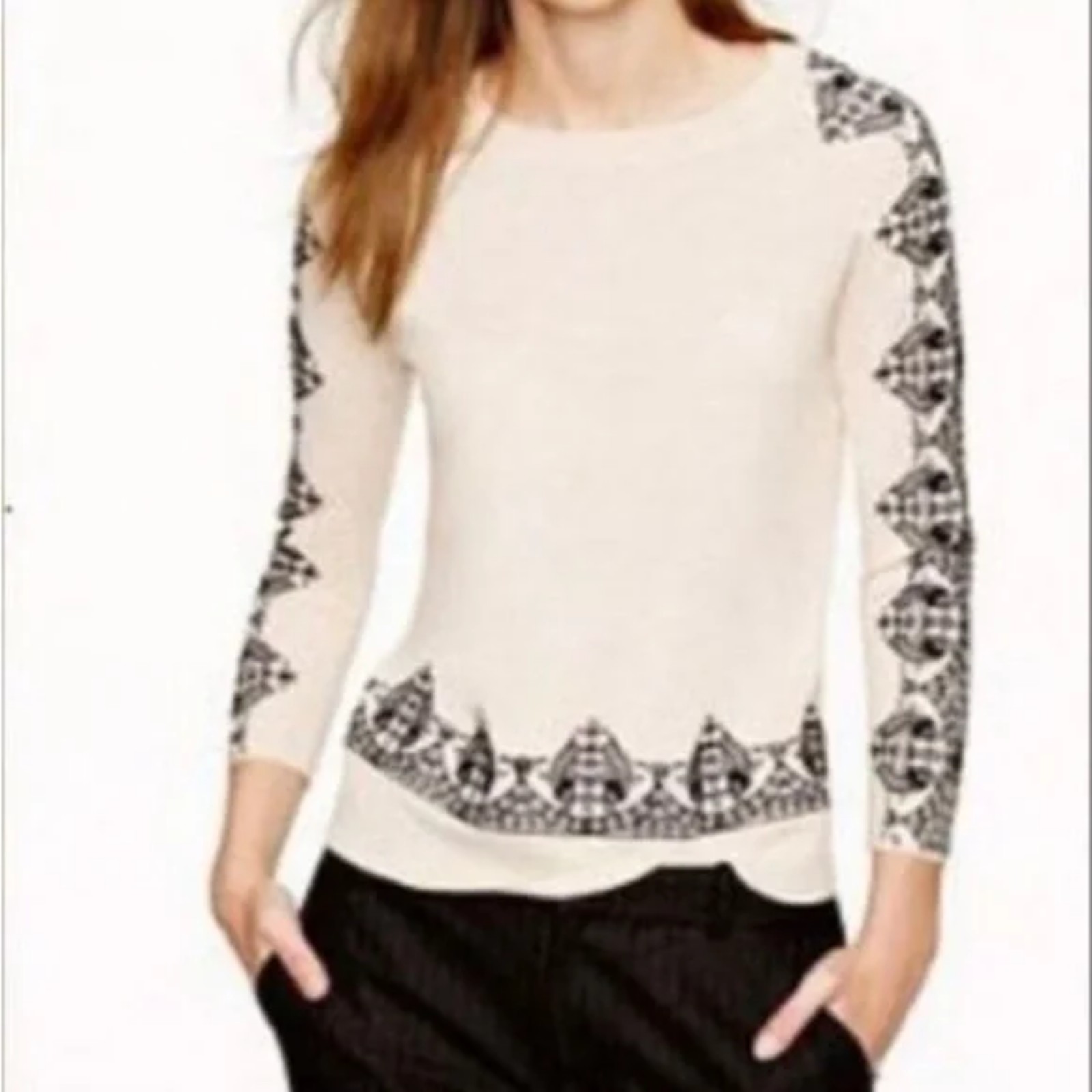 women's all match long sleeve black sweater