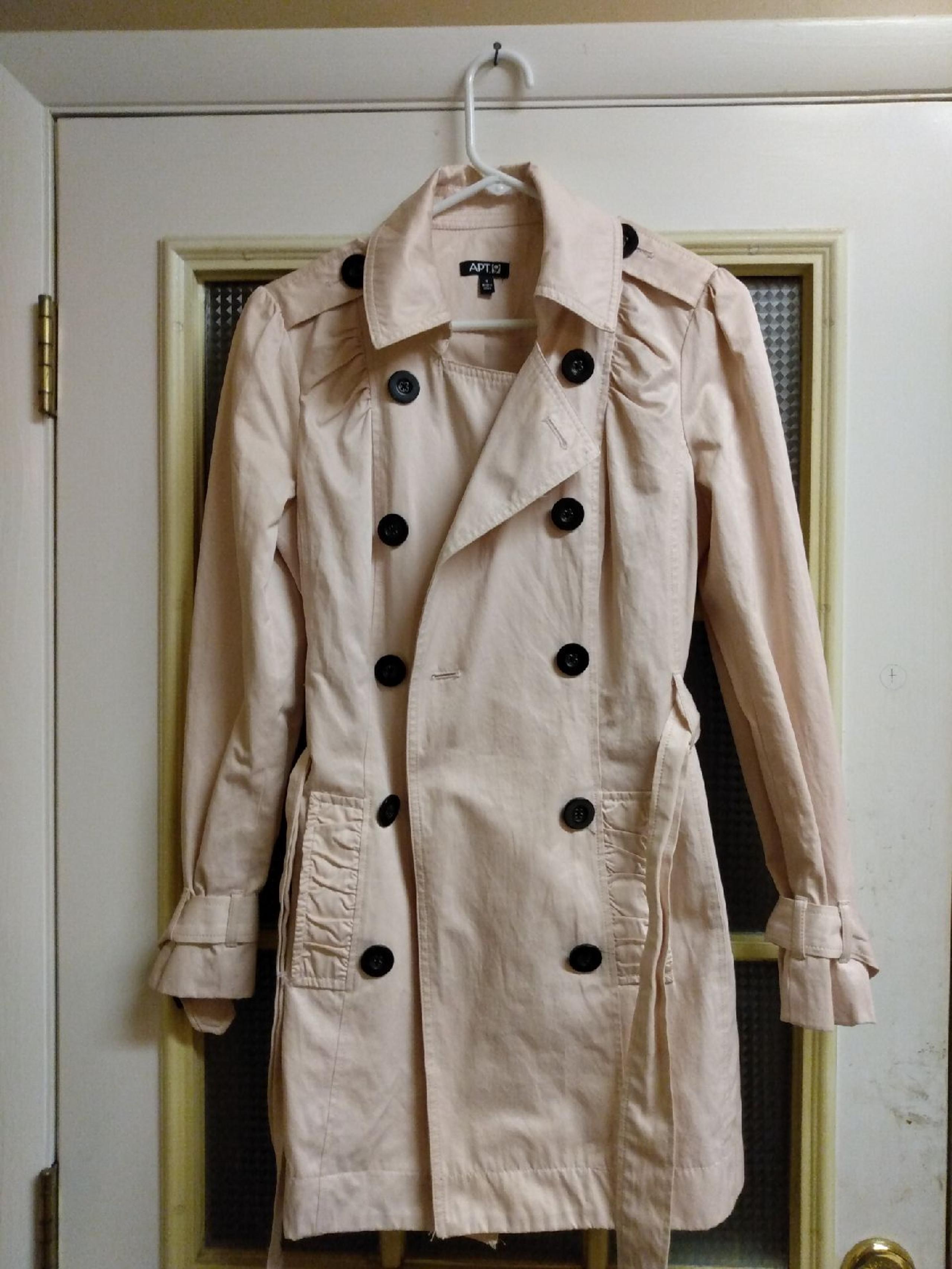 Vintage Apt 9 Pink Trench Coat