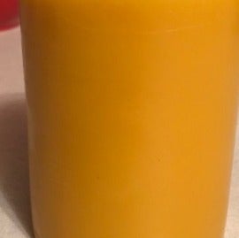 Candle from beeswax. Bought in a bee store in florida