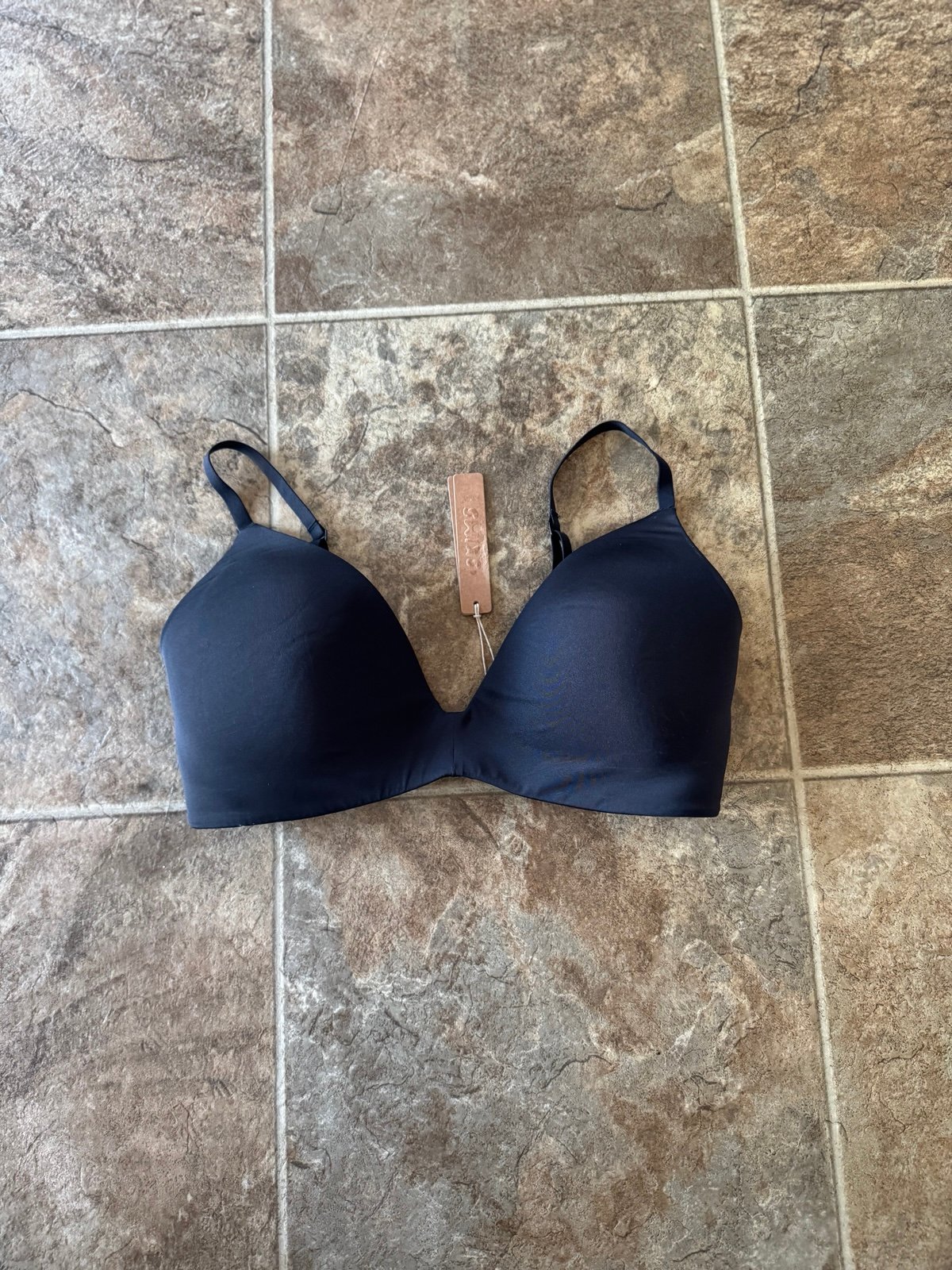 Skims Body Lightly Lined Bra Onyx Size 34D