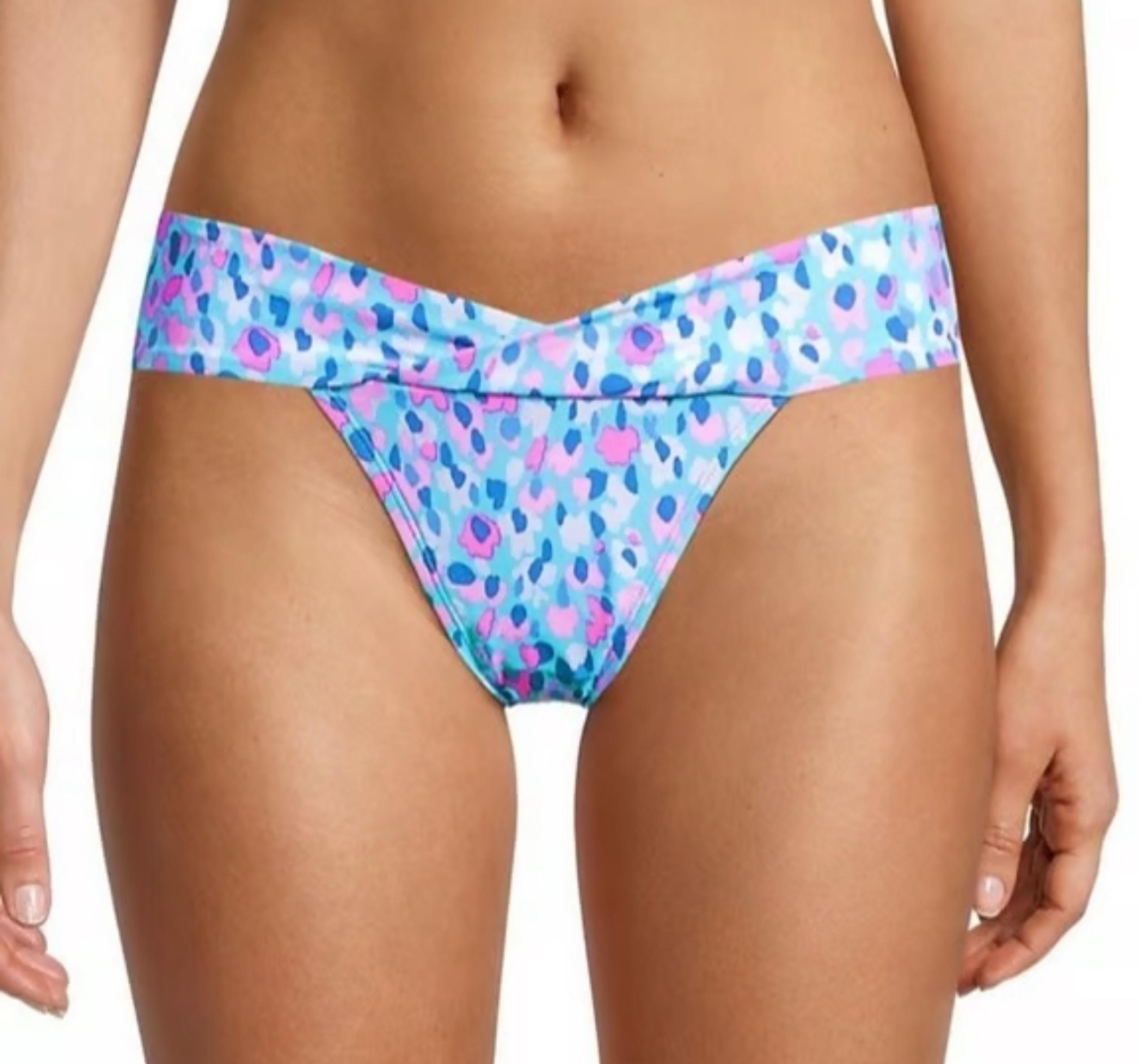 Lilly Pulitzer women’s blue Ibiza hottie Dottie bikini bottoms size 2 NWT