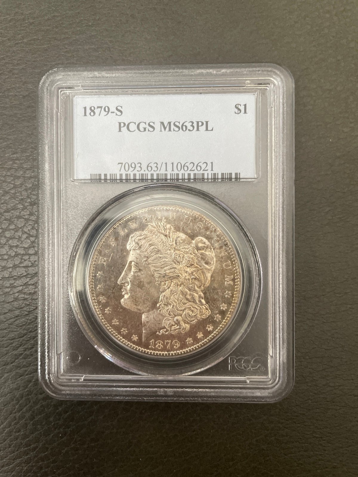 1879s Morgan Silver Dollar ms63PL