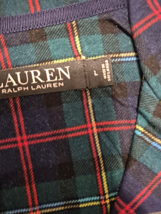 New Lauren Ralph Lauren polo pajama set both size large, red abd green plaid.