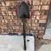 Vintage US Military Surplus Wooden Handle Shovel Folding Camping Green Trench