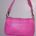 100% weather hot pink shoulder strap purse Isaac Mizrahi you never used
