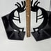 Two Southwest Kokopelli Bookends Metal Art Sculpture Silhouette Dancer Flute