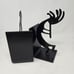 Two Southwest Kokopelli Bookends Metal Art Sculpture Silhouette Dancer Flute