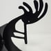 Two Southwest Kokopelli Bookends Metal Art Sculpture Silhouette Dancer Flute
