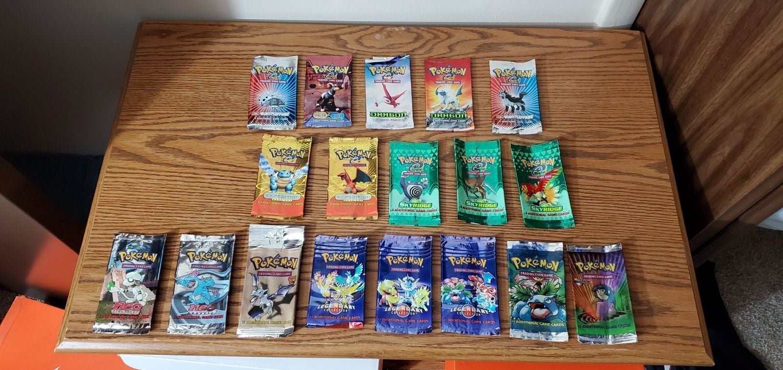 RARE Pokemon Original Card Wrappers