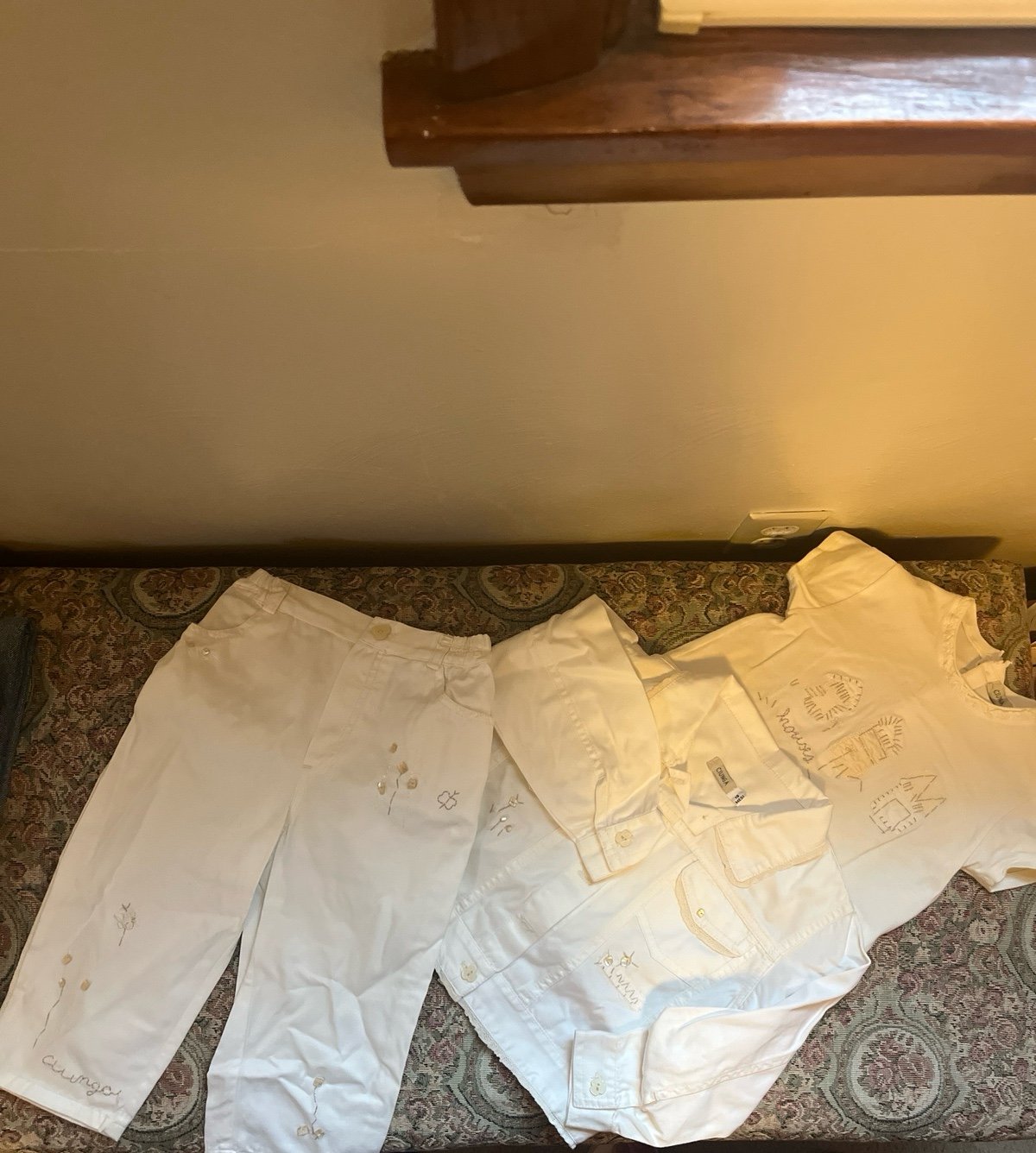 Baby 3pc set shirt jacket and pants
