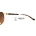 Oakley Sunglasses Feedback OO4079-41 Polished Gold w Prizm Brown Gradient Lenses