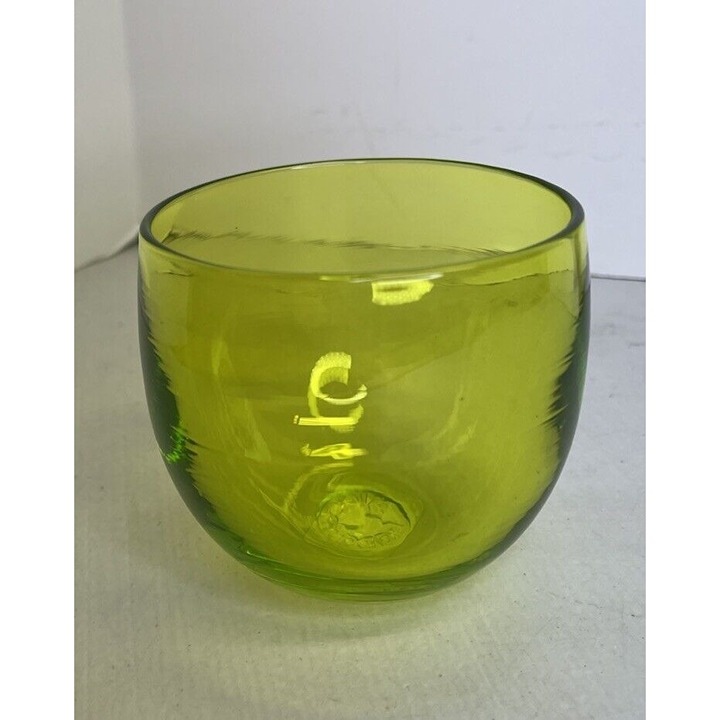 Glassybaby Drinker TWIST Glassy Baby Green Hand Blown Glass