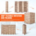 ⭐VEVOR Wood Room Divider Portable Wooden Partition 6 Panel for Room Separation