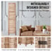 ⭐VEVOR Wood Room Divider Portable Wooden Partition 6 Panel for Room Separation