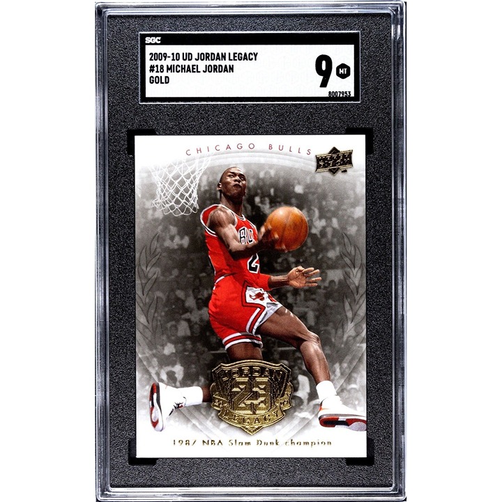 2009-10 Upper Deck Legacy Hall of Fame Michael Jordan GOLD SET /30,000 #18 SGC 9
