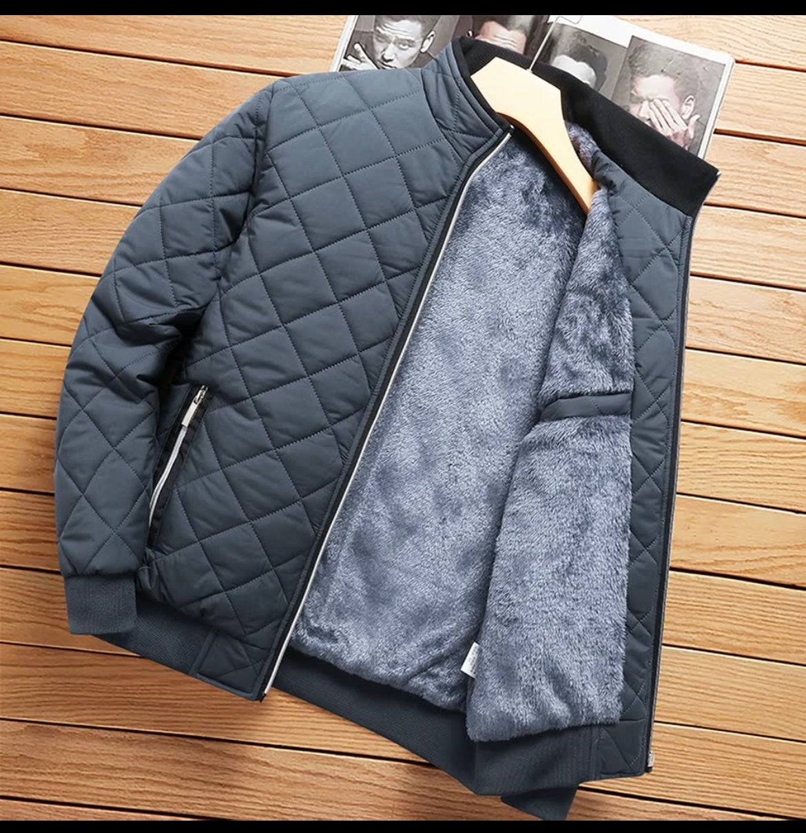 Fleece slim coat