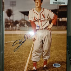 Stan Musial autograph photo