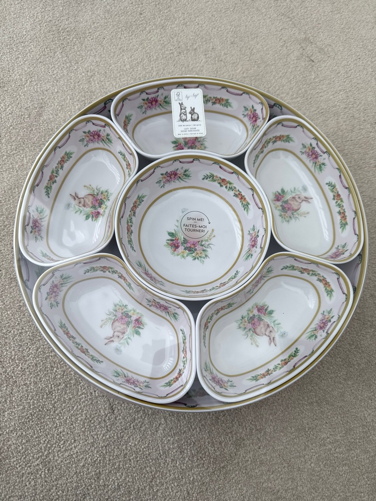 Easter vintage platter