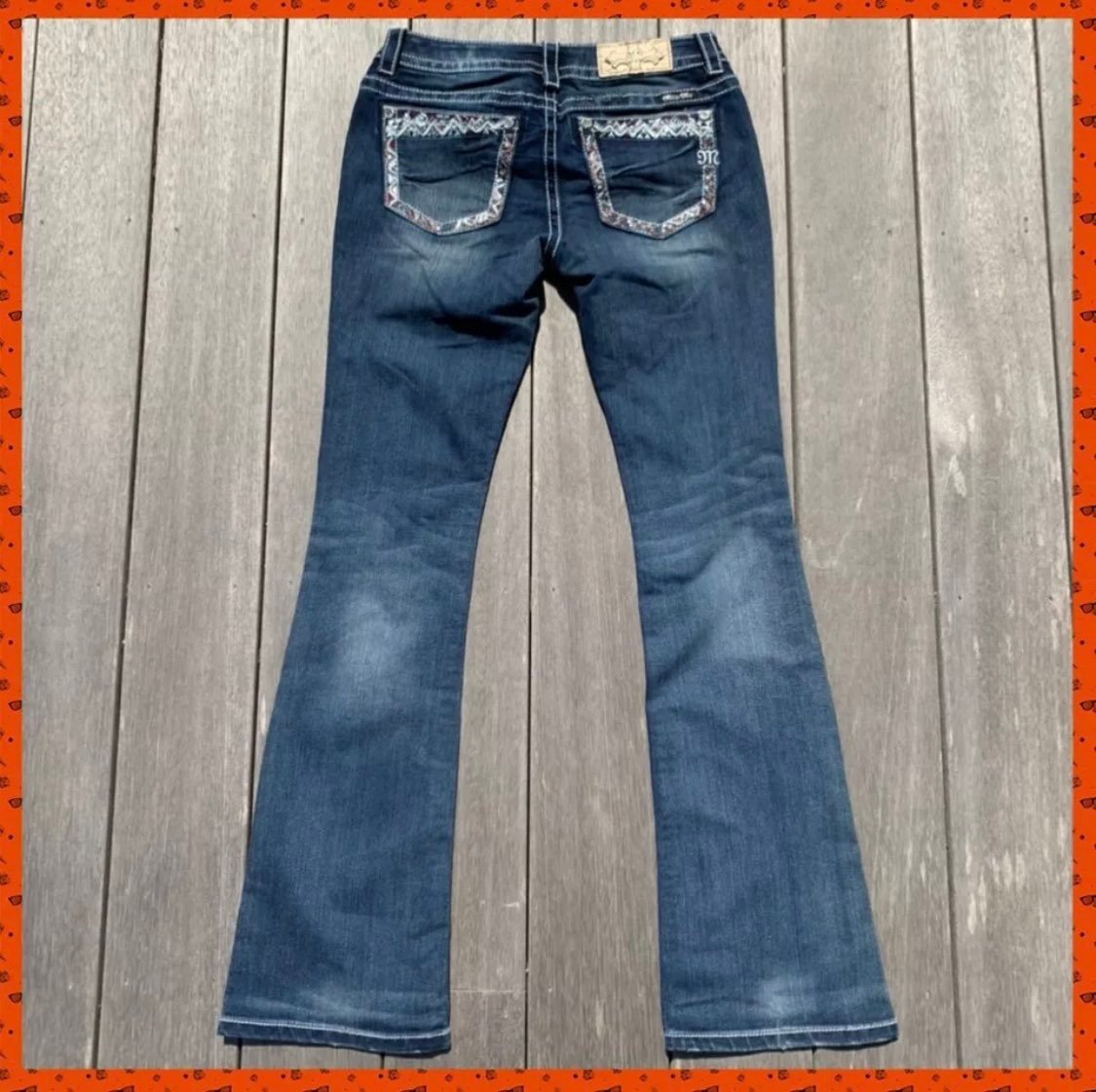 Miss Me Signature Boot Cut Bling Jeans