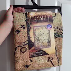Lord of the Rings The Hobbit's Journey Middle Earth Map Tapestry Throw