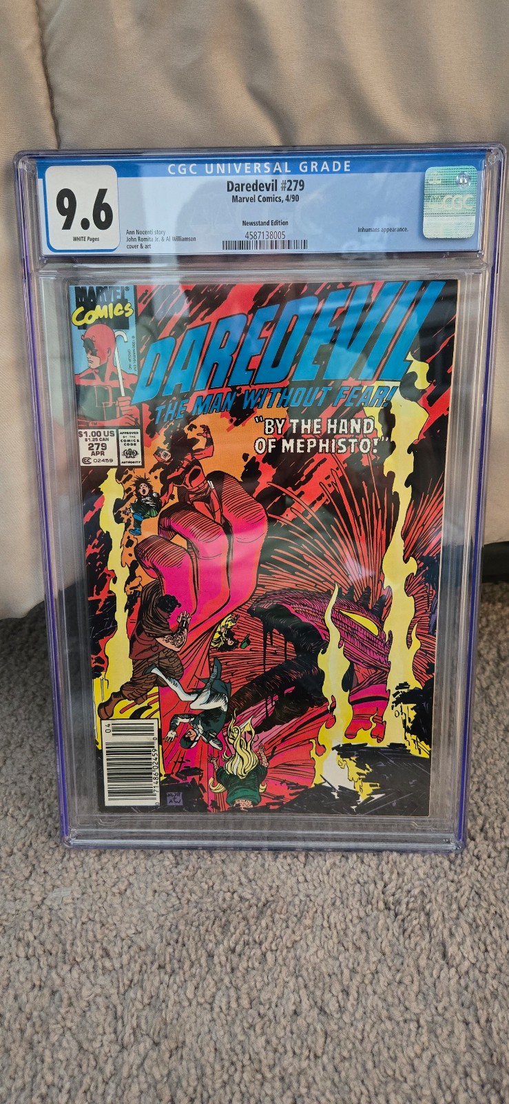 Daredevil #279 CGC 9.6 Newstand